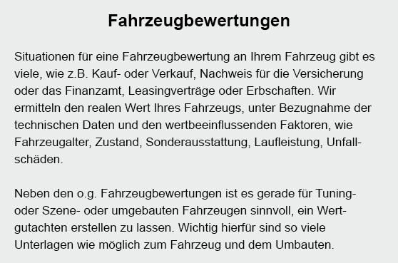 Fahrzeugbewertungen