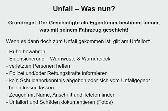 Unfallgutachten in Taucha